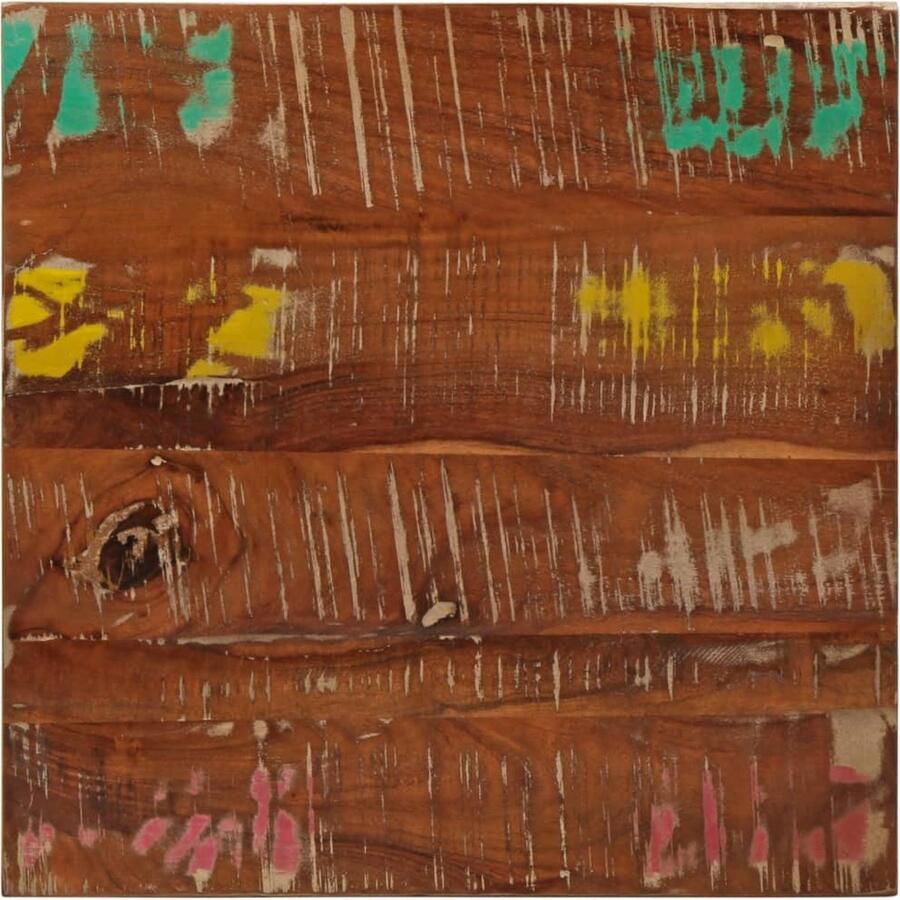 VidaXL Tafelblad vierkant 50x50x2 5 cm massief gerecycled hout