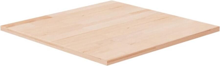 VidaXL Tafelblad vierkant 50x50x1 5 cm onbehandeld massief eikenhout - Foto 2
