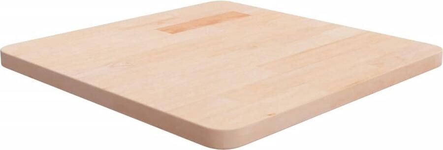 VidaXL Tafelblad Vierkant 50x50x2 5 cm Massief Eikenhout Massief Eikenhouten Tafelblad Eikenhouten Tafeltop Rustic Tafellaag Vintage Tafelblad Industriele Tafelblad Landelijke Tafelblad - Foto 2