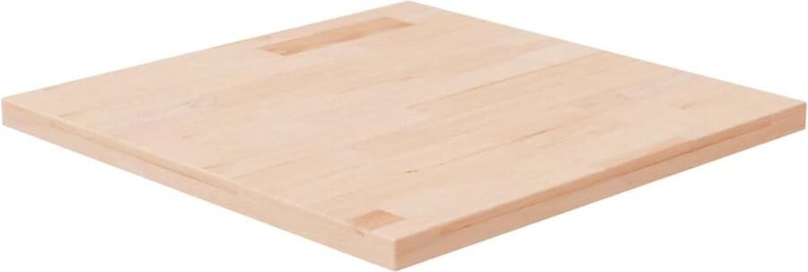 VidaXL Tafelblad vierkant 50x50x2 5 cm onbehandeld massief eikenhout