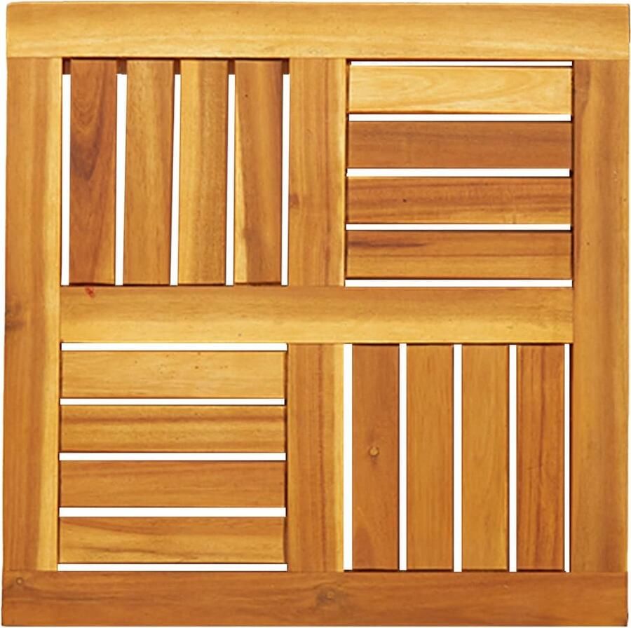 VidaXL Tafelblad vierkant 50x50x2 cm massief acaciahout