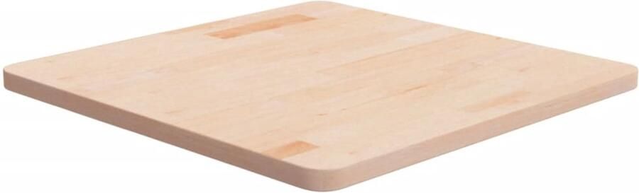 VidaXL Tafelblad vierkant 60x60x2 5 cm onbehandeld massief eikenhout Tafelblad Tafel Houten Tafelblad Tafels - Foto 2