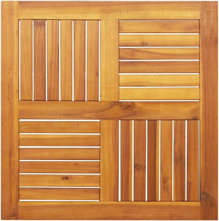 VidaXL Tafelblad Vierkant 70x70x2 cm Acaciahout Houten Tafelblad Acacia Hout Tuin Tafel Terras Tafel Buitentafel
