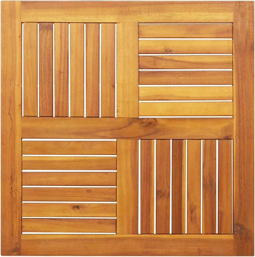 VidaXL Tafelblad vierkant 70x70x2 cm massief acaciahout