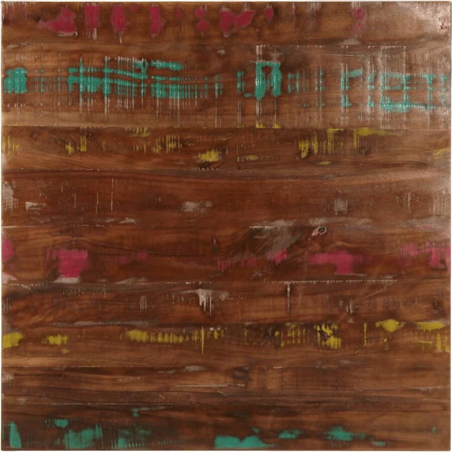 VidaXL Tafelblad vierkant 70x70x3 8 cm massief gerecycled hout
