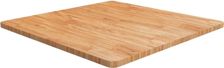 VidaXL Tafelblad vierkant 80x80x2 5cm massief eiken lichtbruin