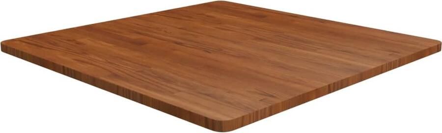 VidaXL Tafelblad Vierkant 90x90 cm Donkerbruin Eikenhouten Tafelblad Kopen Rustiek Design Vintage Tafelblad Donkerbruin Tafelblad Vierkant Tafelblad Salontafel Blad Bijzet Tafellab - Foto 2