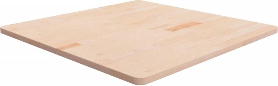 VidaXL -Tafelblad-vierkant-90x90x2 5-cm-onbehandeld-massief-eikenhout - Foto 2