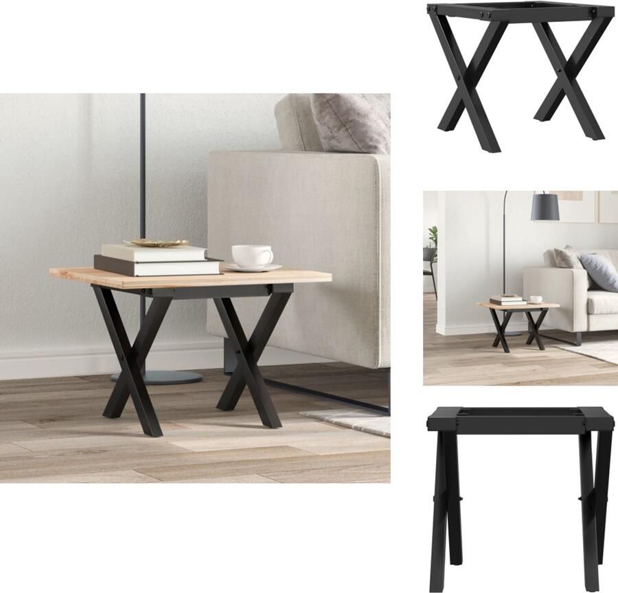VidaXL Tafelpoot Tafelpoten Onderstel Tafel Onderstel Voor Tafel Salontafelpoten X-frame 30x30x33 cm gietijzer