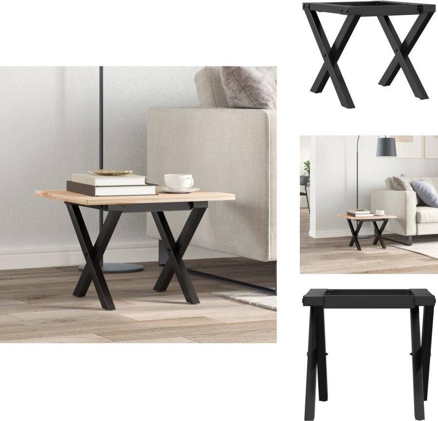 VidaXL Tafelpoot Tafelpoten Onderstel Tafel Onderstel Voor Tafel Salontafelpoten X-frame 40x40x33 cm gietijzer