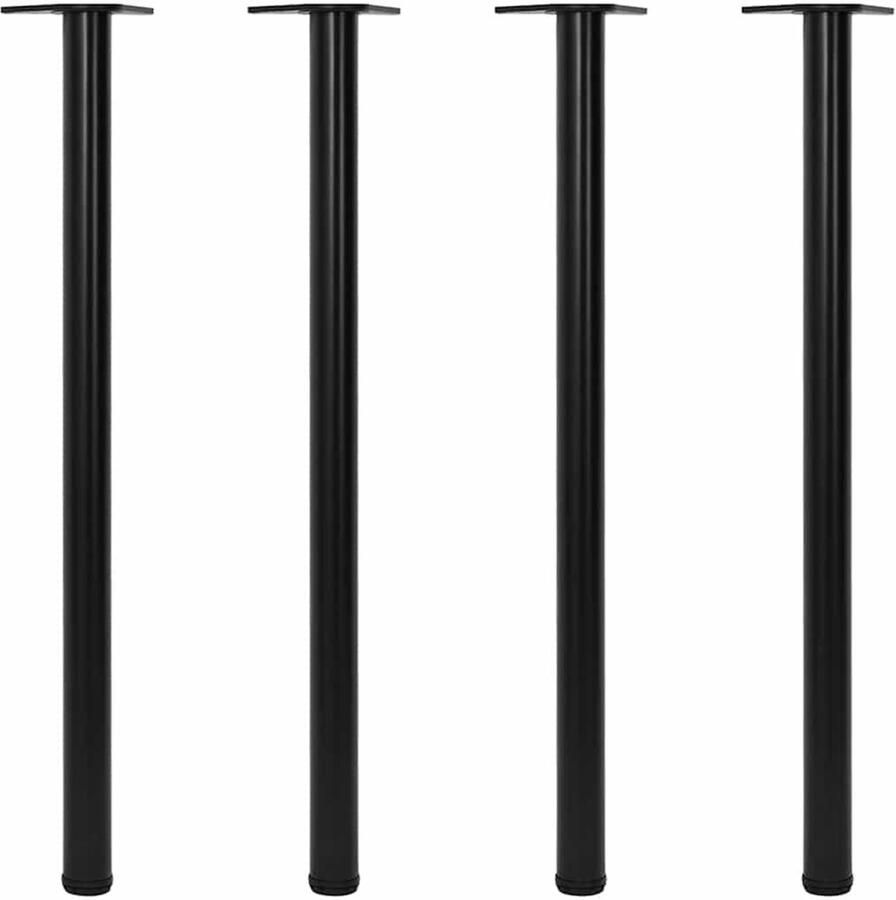 VidaXL -Tafelpoten-in-hoogte-verstelbaar-zwart-1100-mm-4-st