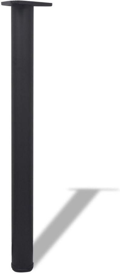 VidaXL -Tafelpoten-in-hoogte-verstelbaar-zwart-710-mm-4-st - Foto 2