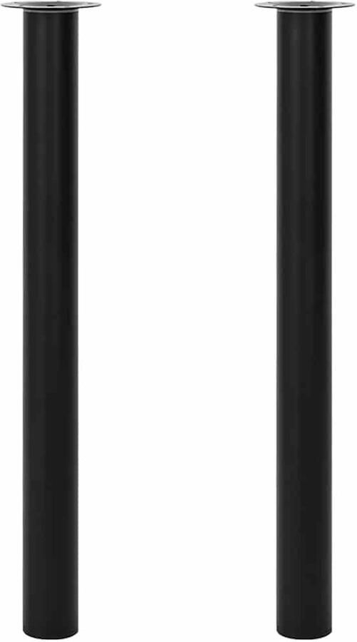 VidaXL -Tafelpoten-telescopisch-710-1100-mm-zwart-2-st - Foto 3