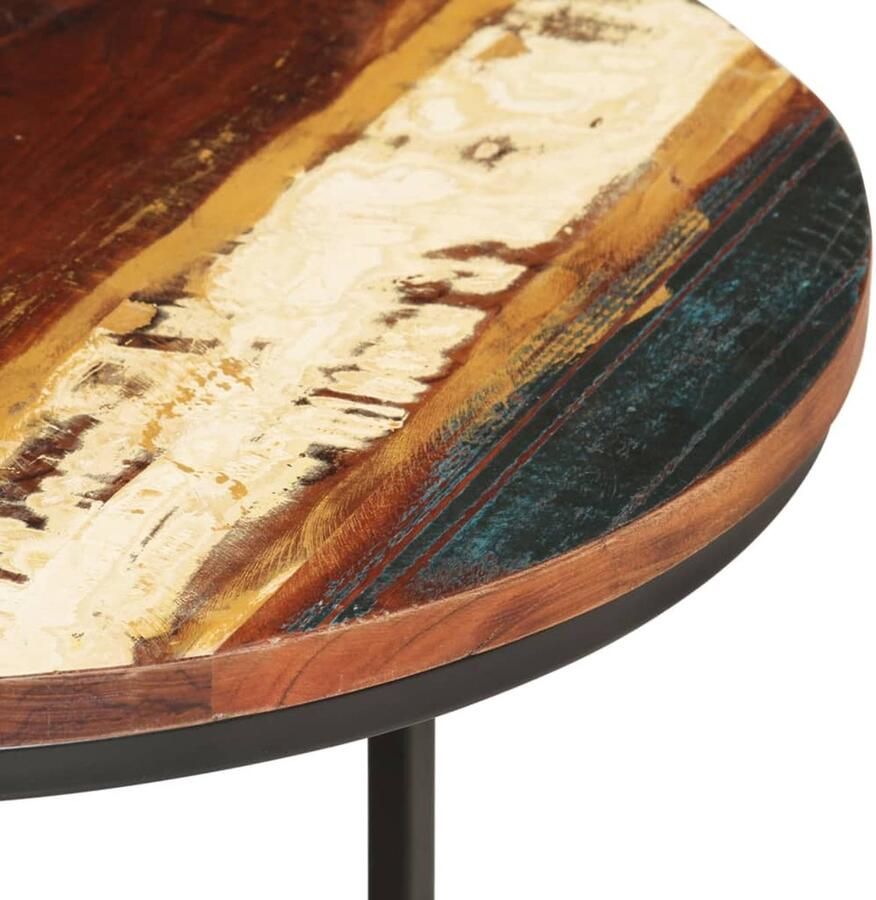 VidaXL Tafeltjesset van gerecycled hout Bijzettafel Houten Bijzettafel Recycle Materiaal Multifunctionele Tafel Decoratieve Tafel Living Room Furniture Handmade Furniture