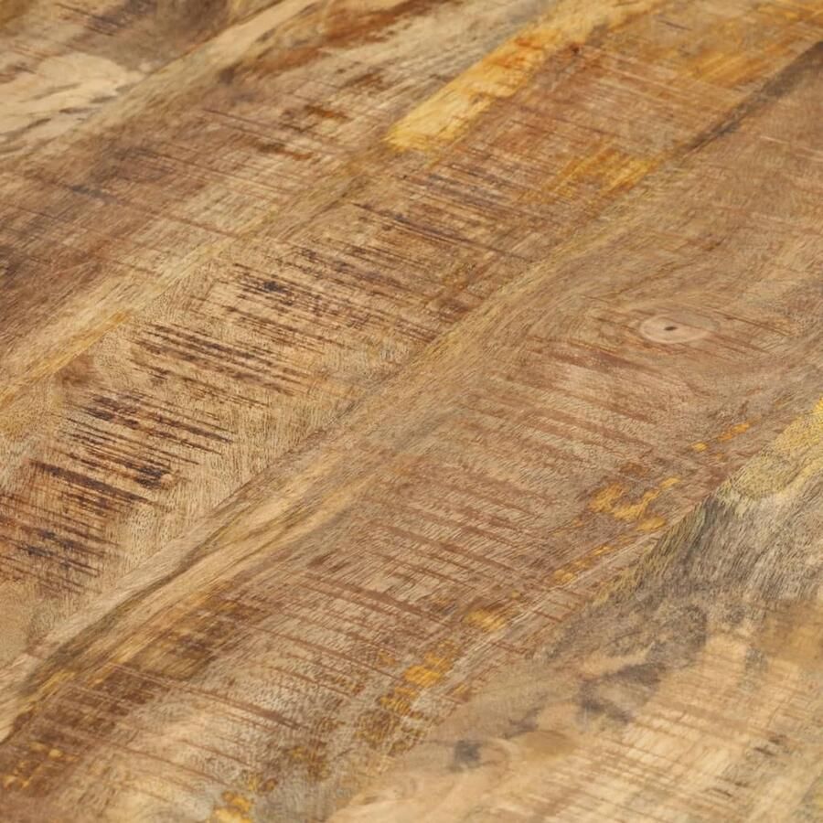 VidaXL Tafeltjesset van Mangohout 3 Delig Bijzettafels Houten Meubilair Salontafeltjes Mango Wood Furniture Bruine Meubelen Kleine Tafels Multifunctionele Tafels Nest Of Tables - Foto 2