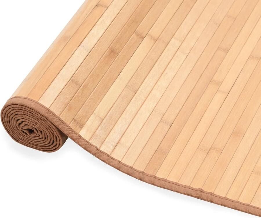 VidaXL Tapijt Bamboe 100x160 cm Bruin Bamboe Tapijt Vloerkleden Bruine Tapijt Kamerdecoratie Woonaccessoires Living Room Decor Natuurlijke Materialen Antislip Tapijt Easy Clean Rug