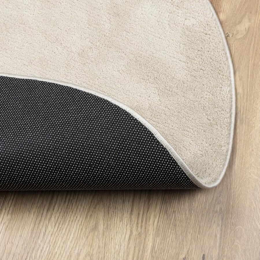 VidaXL Area Tapijt Beige 120x170 cm Polyester Anti-Slip