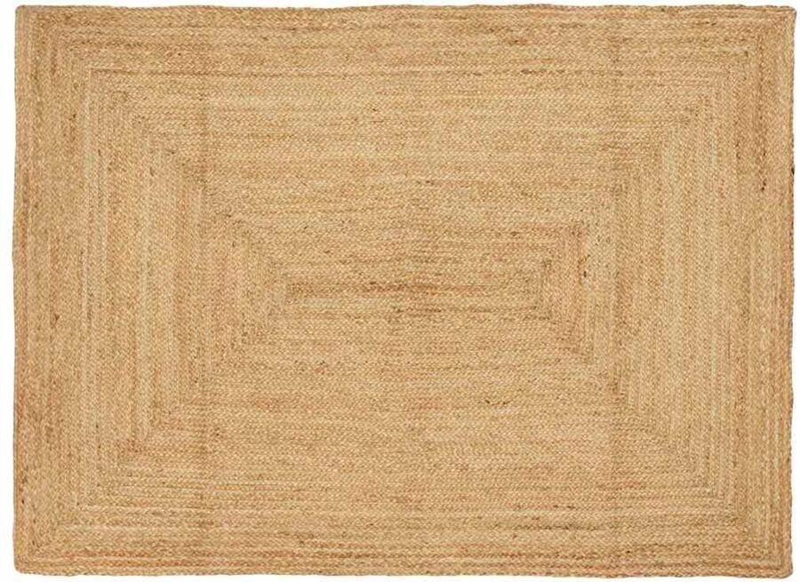 VidaXL Gebied Tapijt Beige 140 x 200 cm Jute