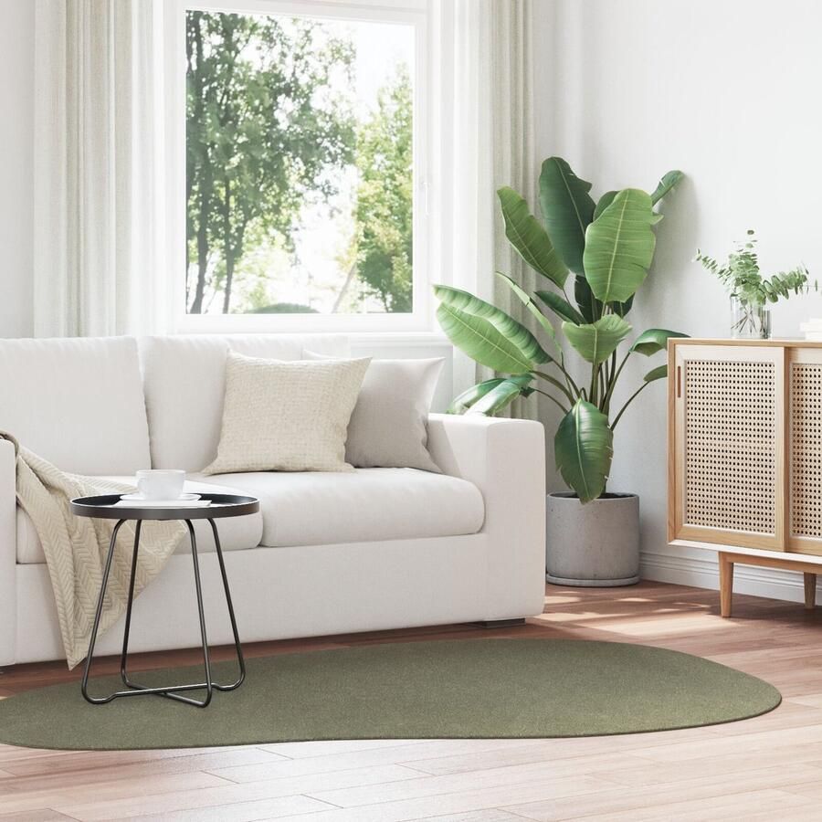 VidaXL Vloerkleed HUARTE Korte Pool Zacht en Wasbaar Bosgroen 140x200 cm - Foto 2