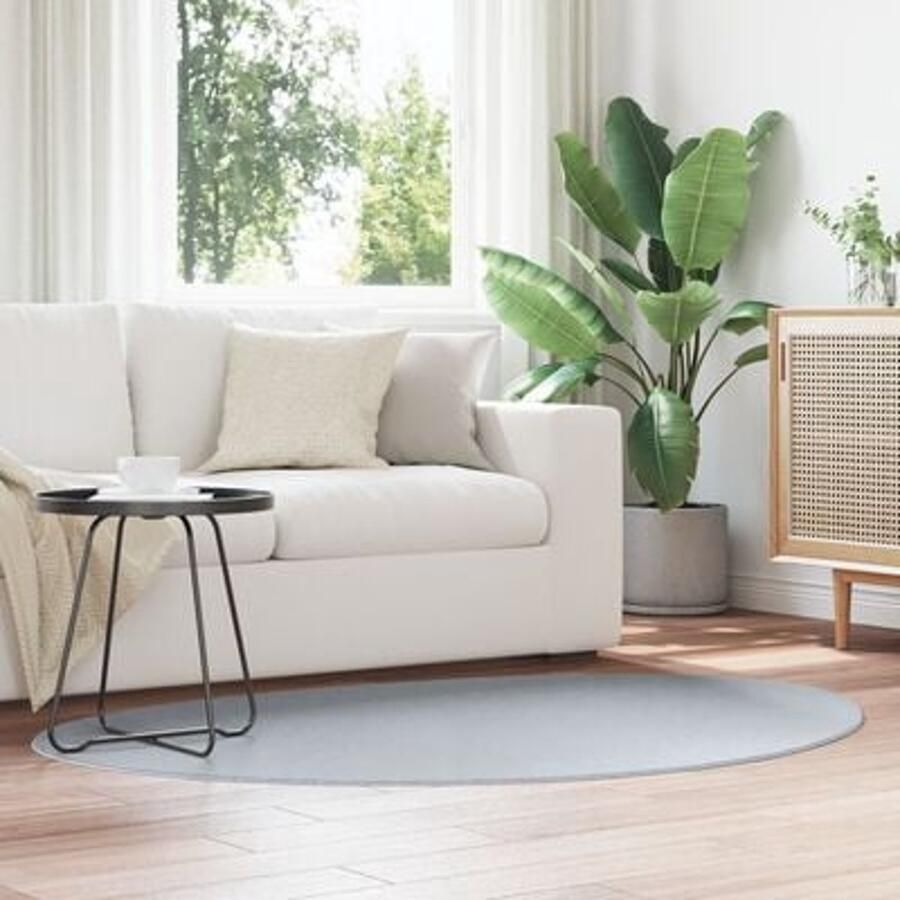 VidaXL Kleden Grijs Polyester 120 x 170 cm Anti-slip Accent kleed