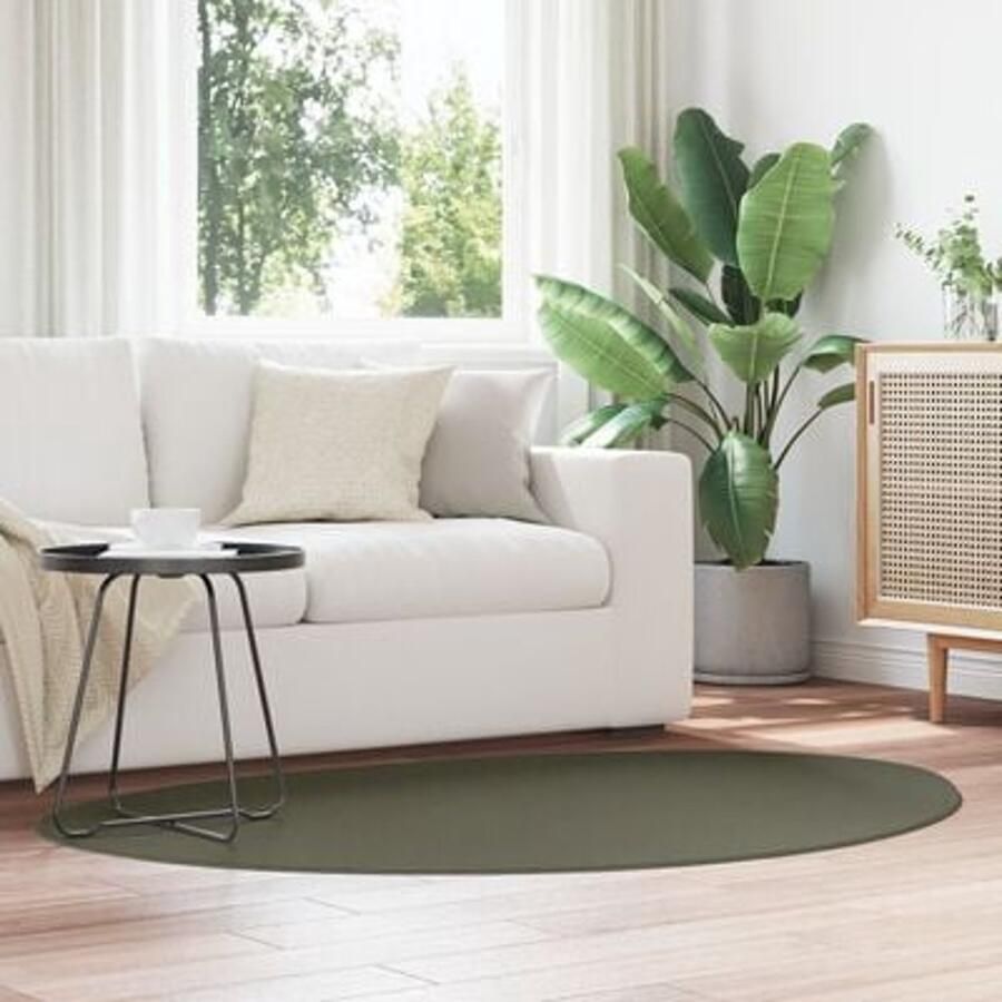 VidaXL Vloerkleed HUARTE Korte Pool Zacht en Wasbaar Bosgroen 120x170 cm