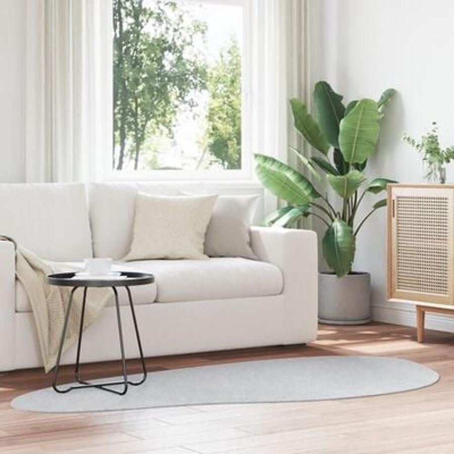 VidaXL Tapijt 'HUARTE' Korte Pool Zacht en Wasbaar Grijs 100x200 cm