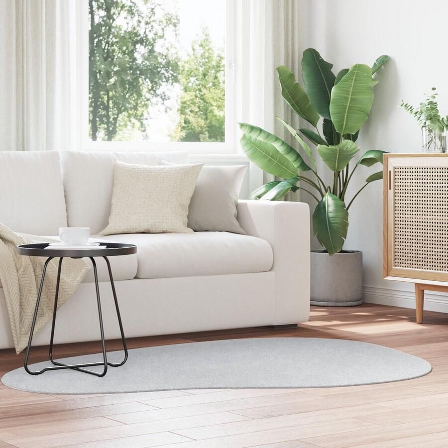 VidaXL Vloerkleed 'HUARTE'Kort Pool Zacht en Wasbaar Grijs 120x170 cm