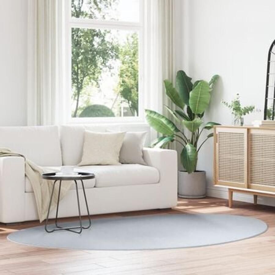 VidaXL Vloerkleed HUARTE Korte Pool Zacht en Wasbaar Grijs 160x230 cm - Foto 3