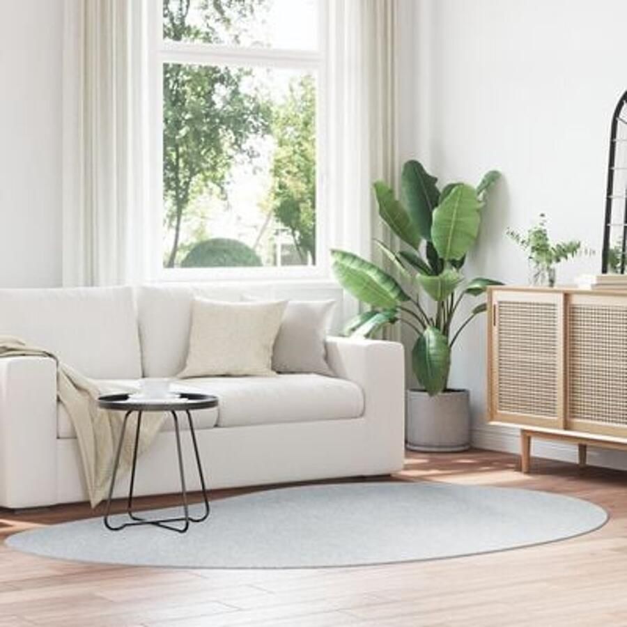 VidaXL Vloerkleed 'HUARTE' Kortpolig Zacht en Wasbaar Grijs 160x230 cm