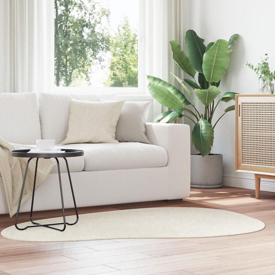 VidaXL Vloerkleden Crème Polyester 120 x 170 cm Vloerkleden Overig