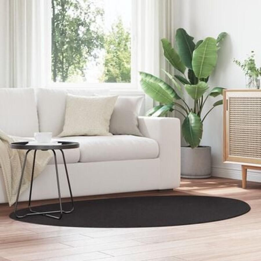 VidaXL Vloerkleed 'HUARTE' Kort Pool Zacht en Wasbaar Zwart 120x170 cm - Foto 3