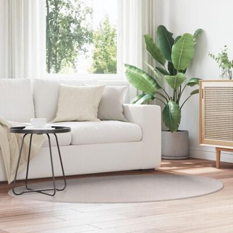 VidaXL Vloerkleed 'HUARTE' Kort Pool Zacht en Wasbaar Zandkleurig 120x170 cm