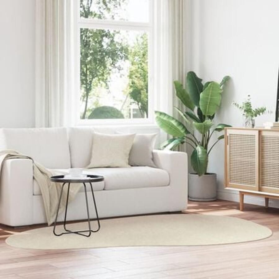 VidaXL Tapijt 'HUARTE'Korte Stapel Zacht en Wasbaar Beige 160x230 cm