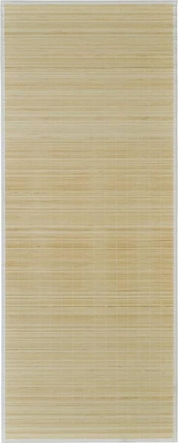 VidaXL Tapijt Rechthoekig 80x300 cm Bamboe Naturel Bamboe Tapijt Modern Tapijt Beige Tapijt Vloerkleden Woonaccessoires Kamerdecoratie Livingroom Accessoires Tapijt 80x300 Cm Rechteckige Tapijt