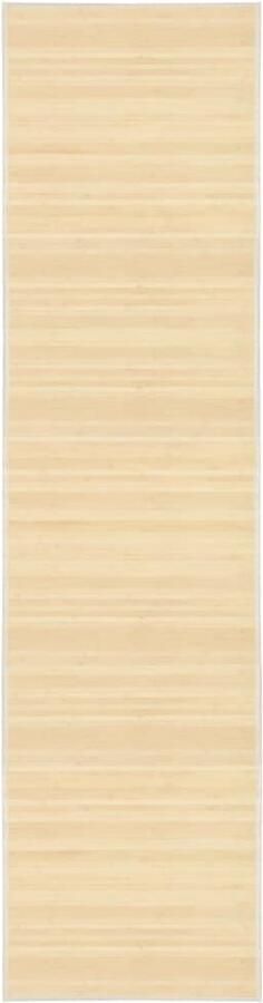 VidaXL Bamboe Tapijt 80x300 cm Naturel Bamboe Tapijt Natuurtapijt Vloerkleden Kamerdecoratie Living Decor - Foto 3