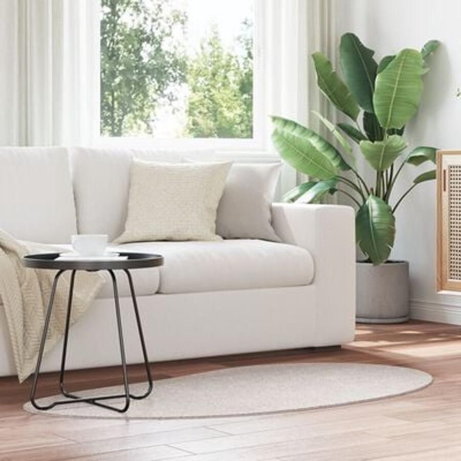 VidaXL Vloerkleden Zand Polyester 80 x 150 cm Patroon Vloerkleed