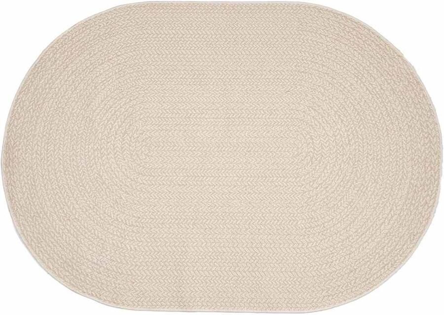 VidaXL Tapijt ZIZUR Crème PP