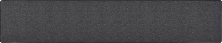 VidaXL Tapijtloper 50x300 cm Antraciet Tapijtroper Vloerkleed Antraciet Polypropyleen Modern Industrieel Interieurdecoratie Livingroom Slaapkamer Gang Kantoor Zacht Isolerende Antislip Wasbaar 50x300 Cm - Foto 2