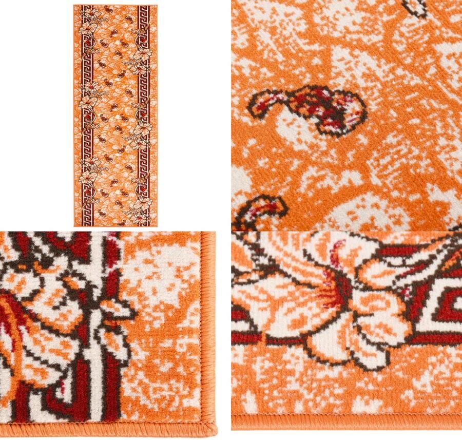 VidaXL Tapijtloper 80x200 cm BCF terracottakleurig Tapijtloper Tapijtlopers Loper Lopers