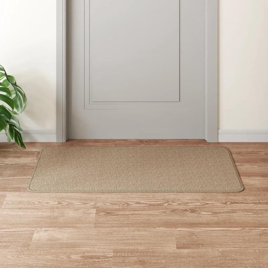 VidaXL Tapijtloper Sisal-look Zandkleurig 50x100 cm Tapijtrooster Sisal Look Beige Vloerkleden Vloermatten Binnenloop Mat Hallway Runner Anti Slip - Foto 2