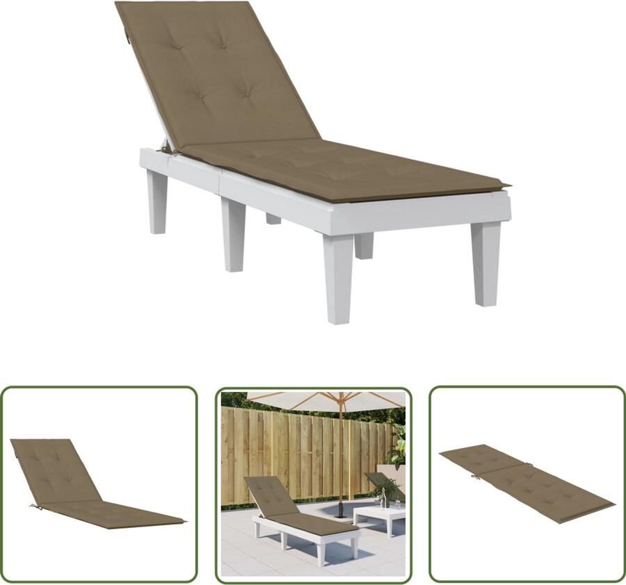 The Living Store Stoelkussens Voor Buiten 75x50x3 cm UV-bestendig Zachte Vulling Brede Toepassing Buitentoekoms Terrasstoel Zitkussen Outdoordecoratie Lounge Set