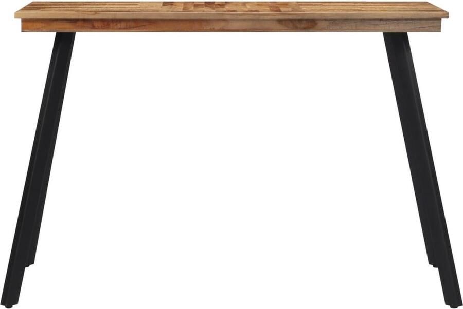 The Living Store Eettafel 120x62x76 cm massief teakhout Eettafel Teak Salontafel Teak Tuinset Buitenset Tuinmeubel