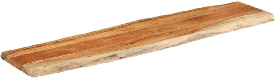 VidaXL The Living Store Tafelblad rechthoekig natuurlijke rand 180x40x3 8 cm acaciahout Houten Tafelblad Acacia Tafelblad Vervangen Natuurlijk Tafelblad Vintage Tafelblad