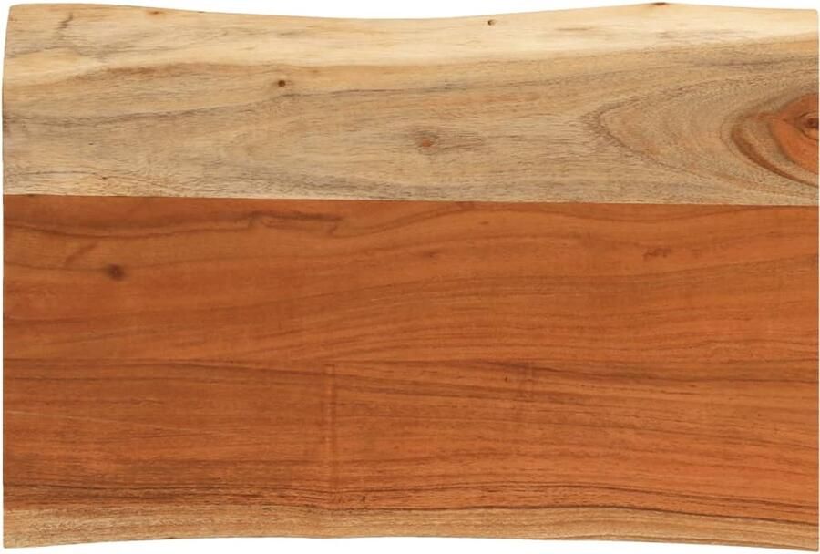 VidaXL The Living Store Tafelblad rechthoekig natuurlijke rand 70x40x3 8 cm acaciahout Tafeltblad Acacia Hout Natuurlijkt Tafelblad Vervangen Bartafel