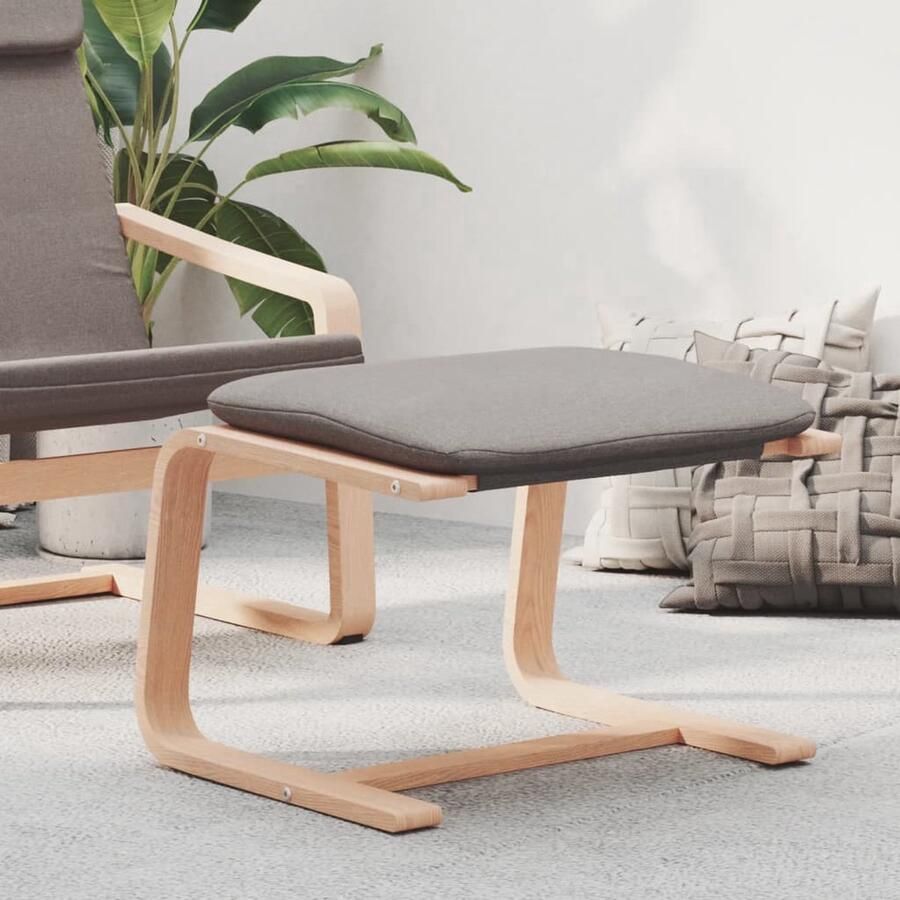 VidaXL The Living Store Voetenbank Afmetingen- 51 x 41 x 40 cm Kleur- Taupe