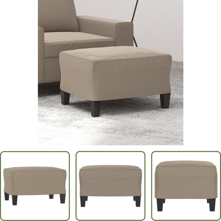 VidaXL The Living Store Voetenbank Comfort Meubelbekleding 60 x 50 x 41 cm Duurzame microvezel