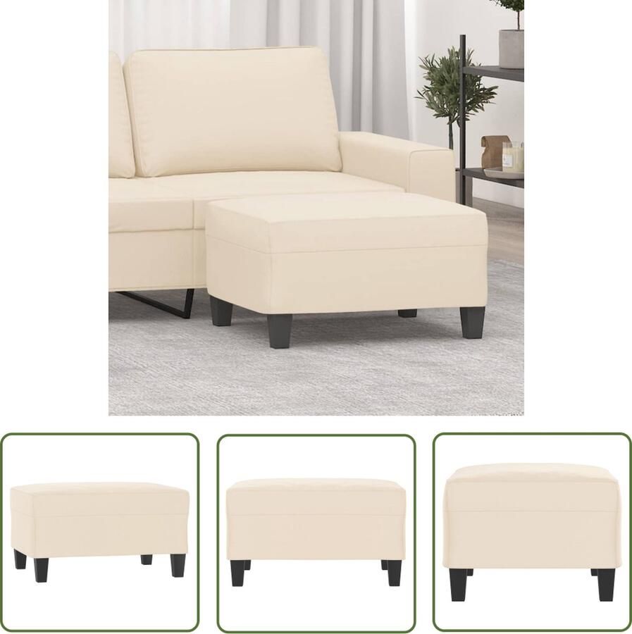 VidaXL The Living Store Voetenbank Modern Meubelbekleding 70 x 55 x 41 cm