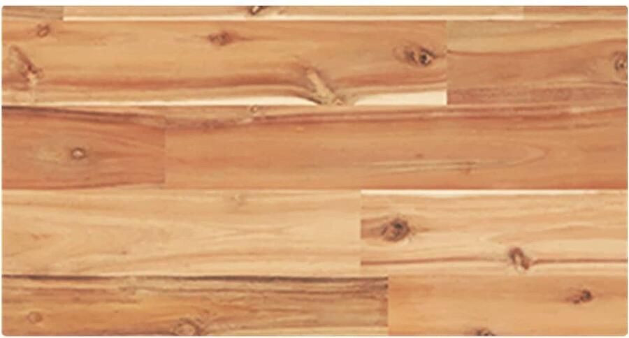 VidaXL The Living Store Wandschap zwevend olieafwerking 40x20x2 cm massief acaciahout Zwevende Wandplank Wanddecoratie Opbergwandplank Houtsoort Acaciahout Ruime Bespaard