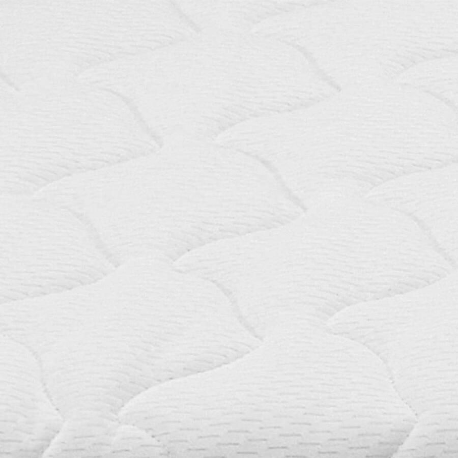 VidaXL Topmatras Comfort 90 x 200 x 6 cm Viscoschuim Drukverlichting Gemakkelijk schoon te houden Wit blauw Topmatras