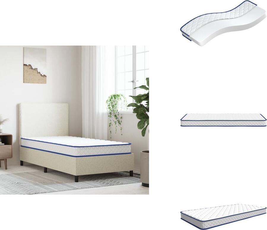 VidaXL Traagschuimmatras Traagschuimmatrassen Traagschuim Matras Traagschuim Matrassen Matras traagschuim 200x90x17 cm